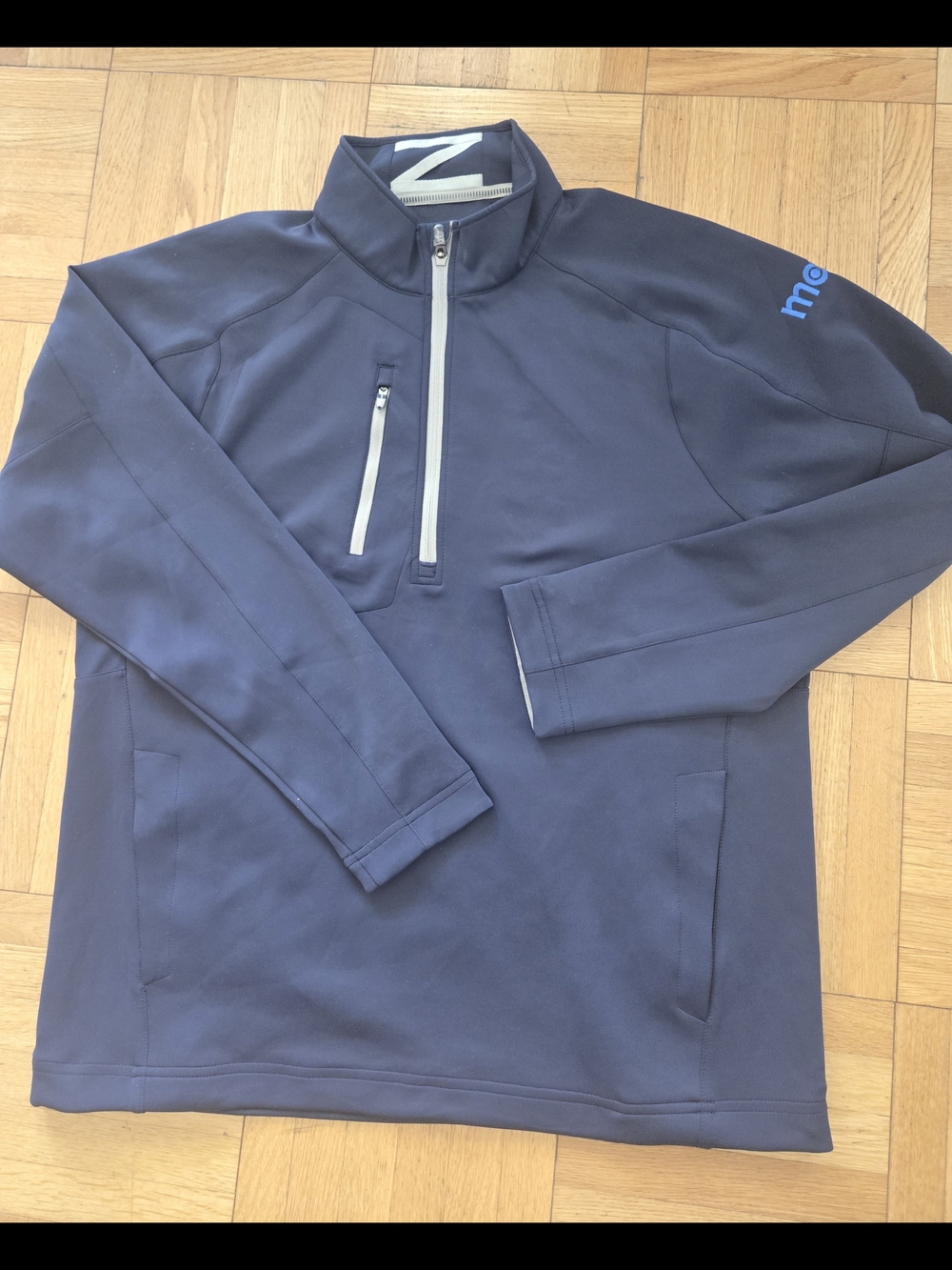 Zero Restriction 1/4 Zip Pullover Golf Stretch Tour Series Logo - Navy - Men's L